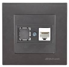 Tomada de Rede RJ45 CAT6 Titanium
